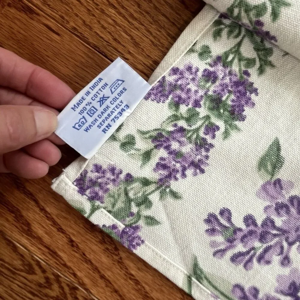 NWT April Cornell Lilac Festival Table Runner